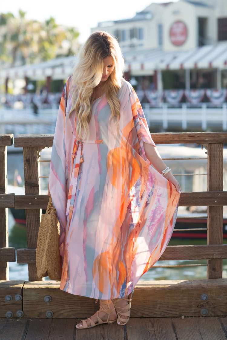 Kimono Maxi Dress | Sapphire Diaries