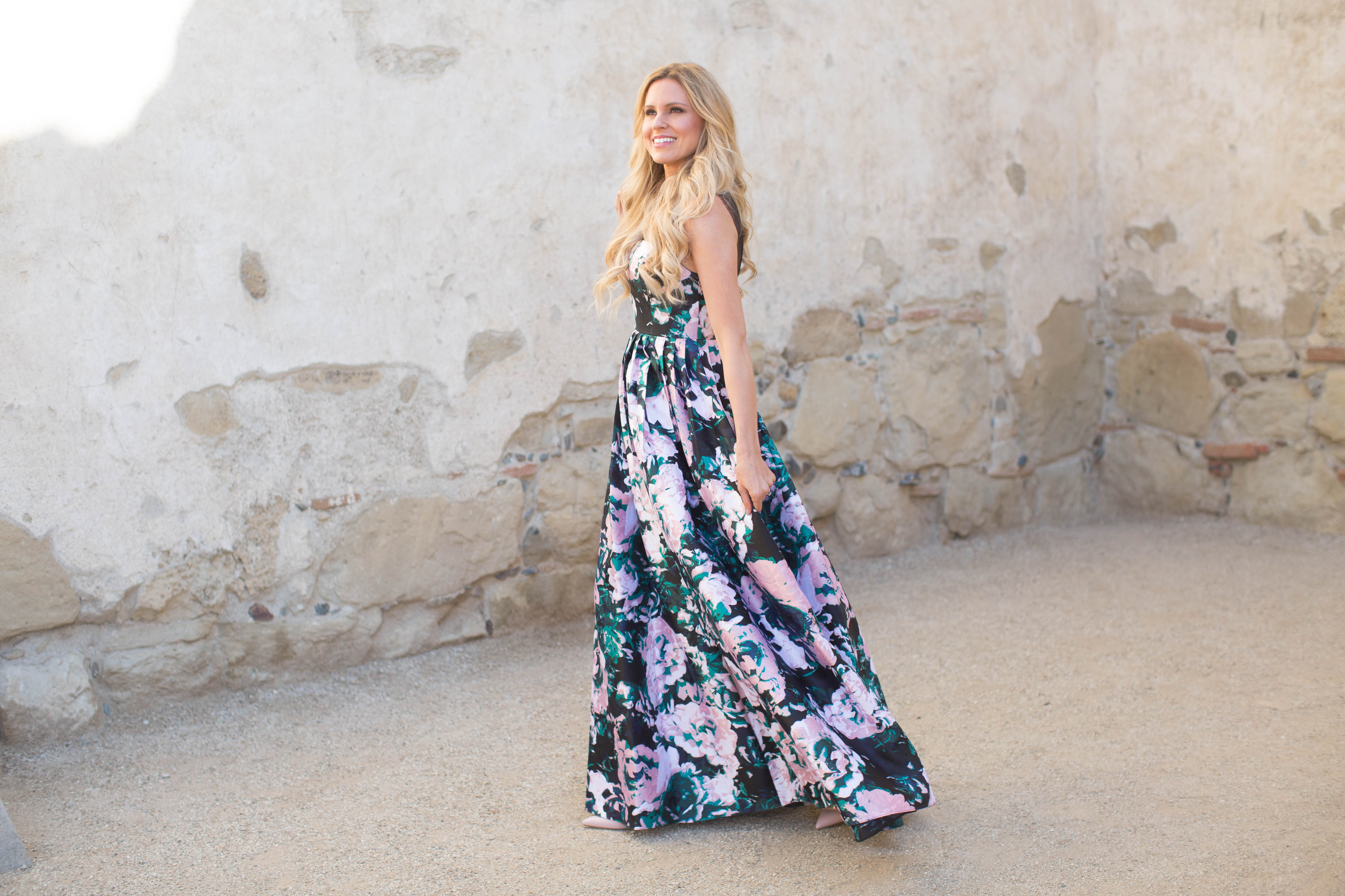 Floral Ball Gown | Sapphire Diaries