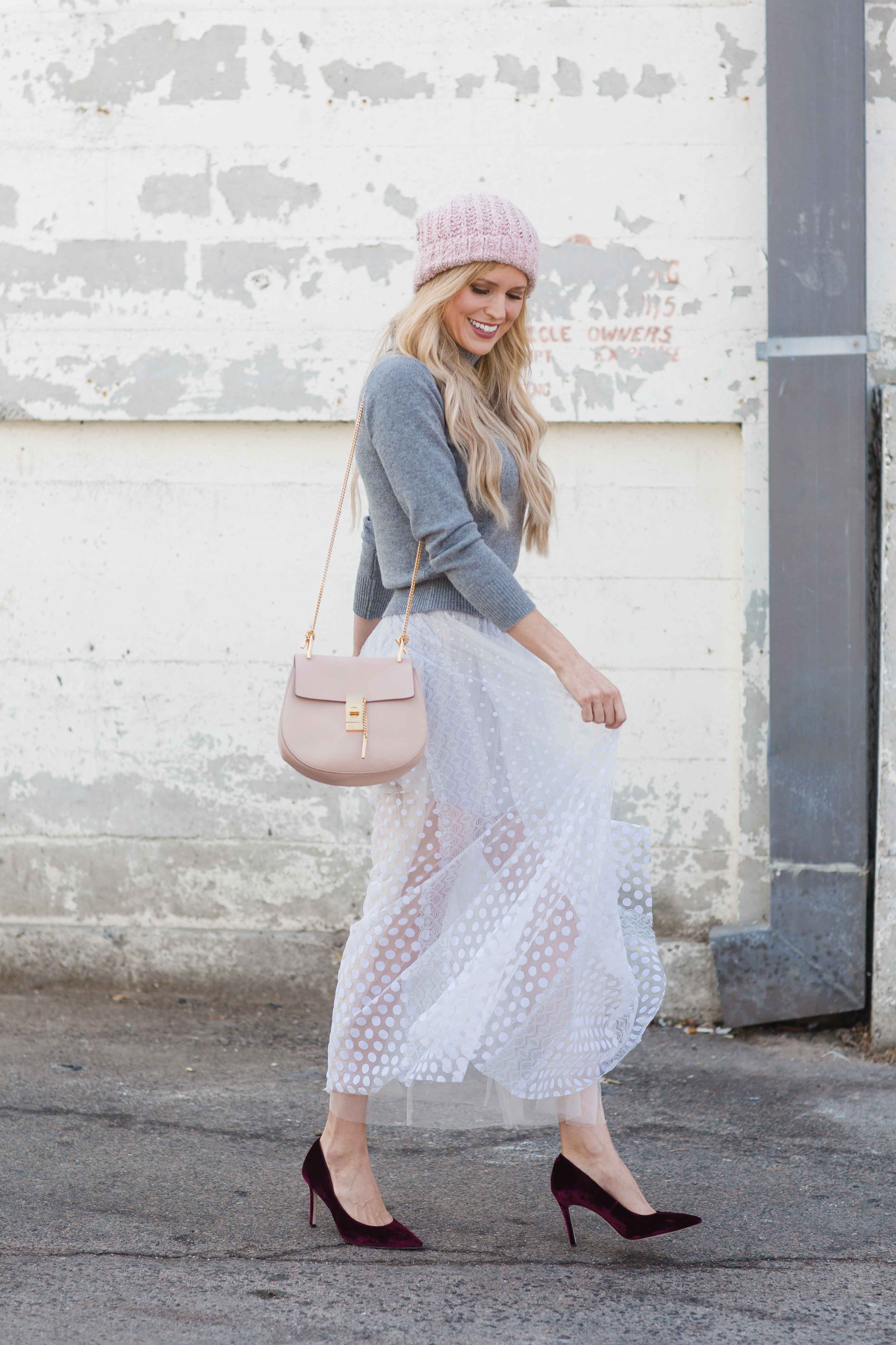 Polka Dot Tulle Skirt