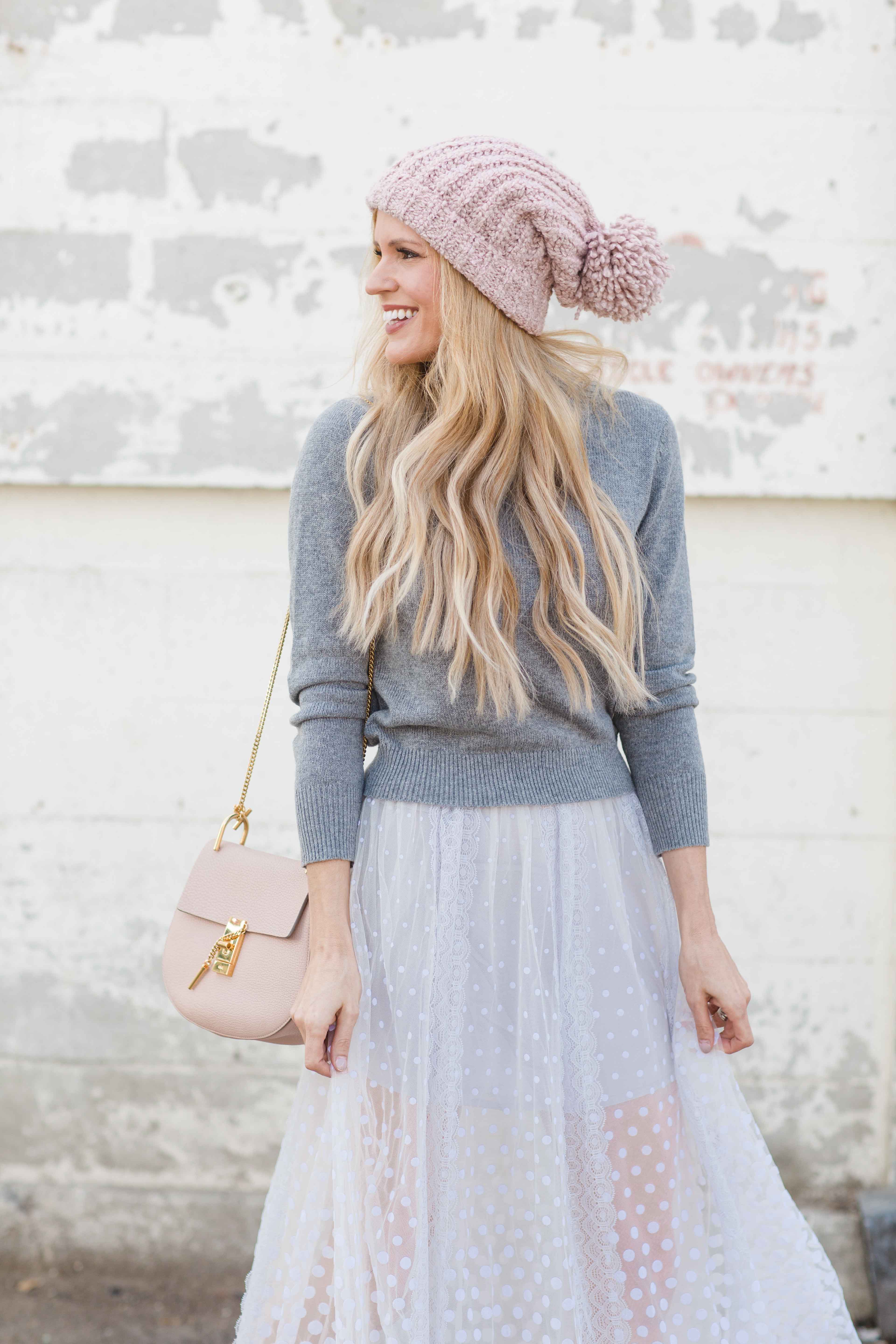 Free People Blush Slouchy Beanie